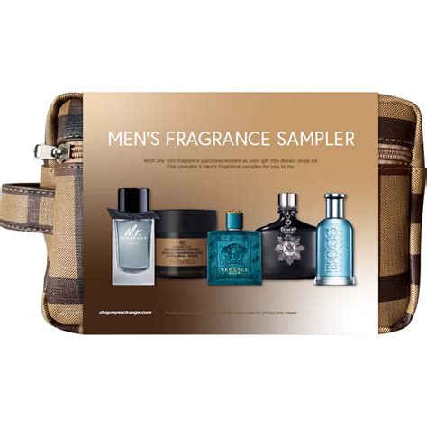 cologne sampler for young men.